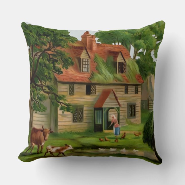Coussin Agritourisme Et Jardin De Campagne (Recto)