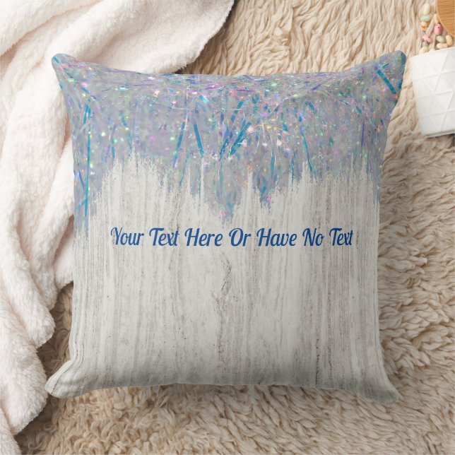 Coussin Agritourisme rustique Iridescente Rainbow Tinsel (Couverture)