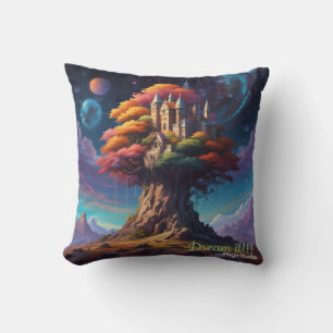 Coussin AI Dream Tree Castle Jeu d'oreiller