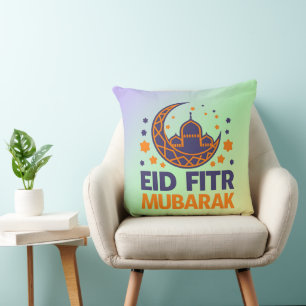Coussin Aïd el-Fitr Moubarak Joyeux Aïd el-Fitr Hommes mus