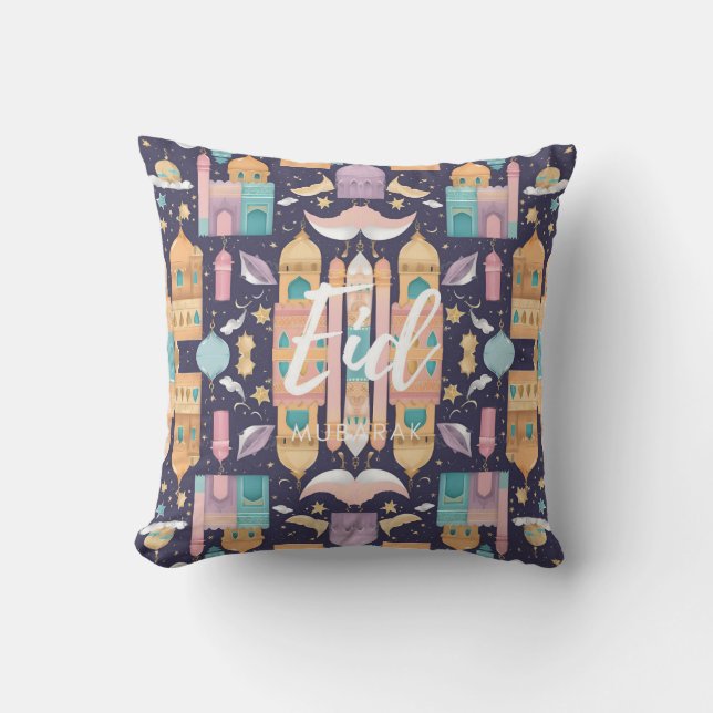 Coussin Aïd Moubarak, rêve de chasse (Recto)