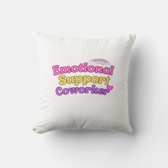 Coussin Aide émotionnelle Coworker Chill (Recto)