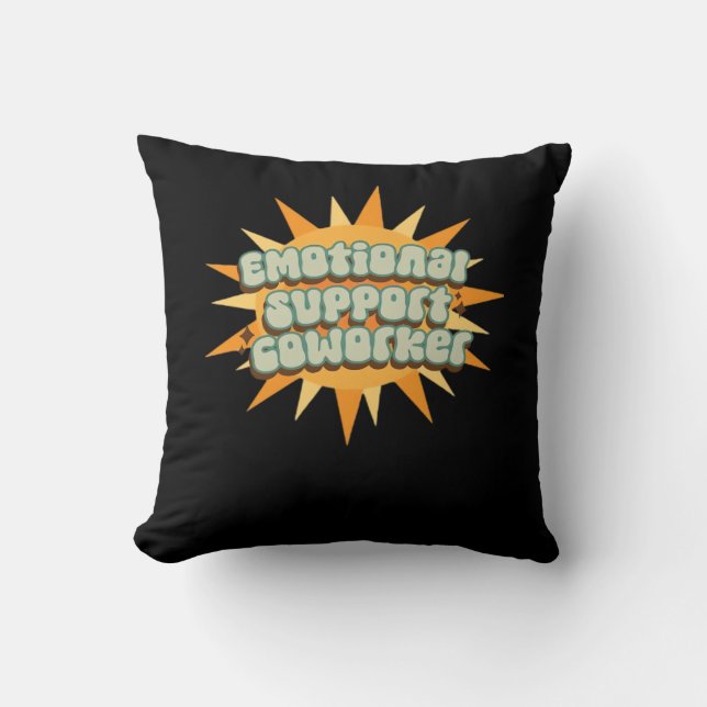 Coussin Aide émotionnelle Coworker Classic Chill Funny (Recto)