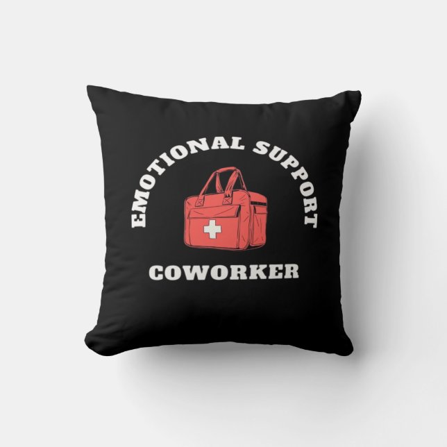 Coussin Aide Émotionnelle Coworker Drôle Et Viral Sloth (Recto)