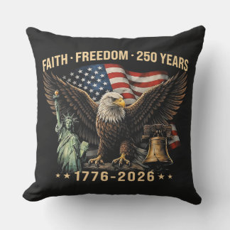 Coussin Aigle artistique patriotique 250e anniversaire