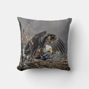 Coussin Aigle avec son bébé