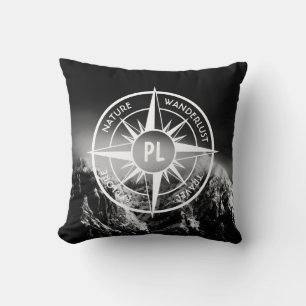 Coussin Aigle de compas monographie montagnes dramatiques