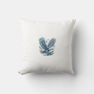 Coussin Aigle de cristal - Symbole de la transformation