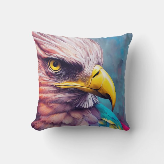 Coussin Aigle de l'aigle à tête blanche Découverte des ani (Recto)