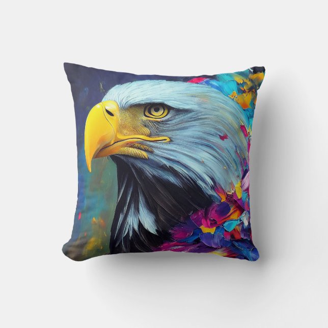 Coussin Aigle de l'aigle à tête blanche Découverte des ani (Recto)
