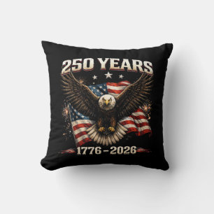 Coussin Aigle patriotique des États-Unis 250e anniversaire