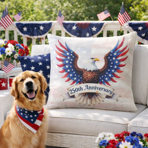 Coussin Aigle patriotique du 250e anniversaire
