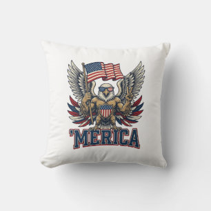 Coussin Aigle Patriotique Merica Vintage Vector Design de