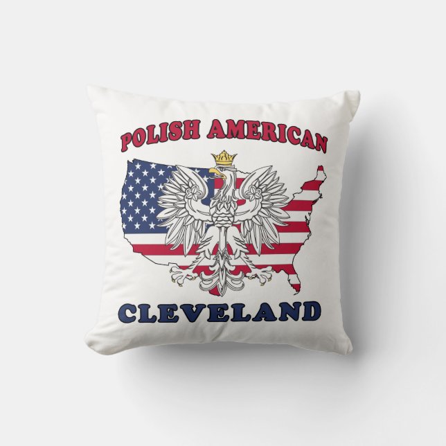 Coussin Aigle polonaise Cleveland Ohio (Recto)