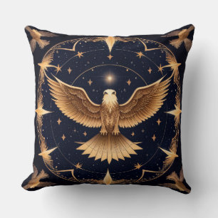 Coussin Aigle royal avec fond céleste