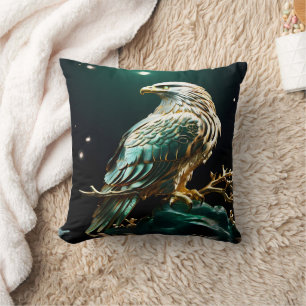 Coussin Aigle sur le rocher sous des étoiles étincelantes