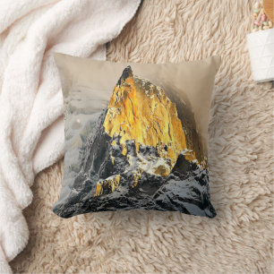 Coussin Aiguille des Deux Aigles lever de soleil, Chamonix
