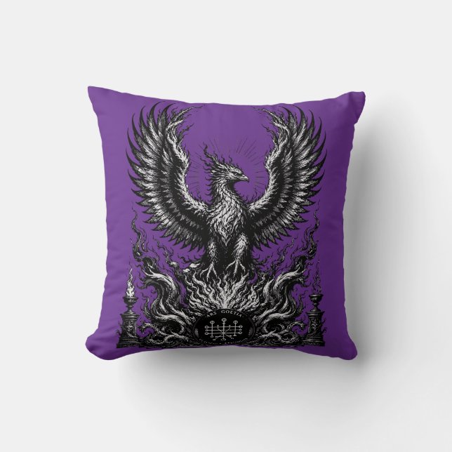 Coussin Ailes de l'Enfer : Le Réveil du Phenex (Recto)