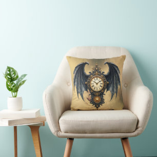 Coussin Ailes de l'Éternité – Le Gardien Intemporel.