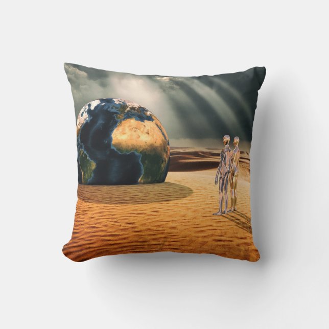 Coussin Ailleurs – Face au Monde (Recto)
