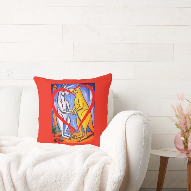 Coussin Aimer les kangourous Animal Australien  (Canapé)