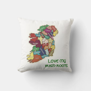 Coussin Aimer ma racine irlandaise Cushion