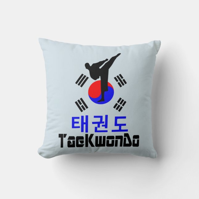 Coussin ☯ Aimer ✔ Martial Coréen-TaeKwonDo fabuleux (Recto)