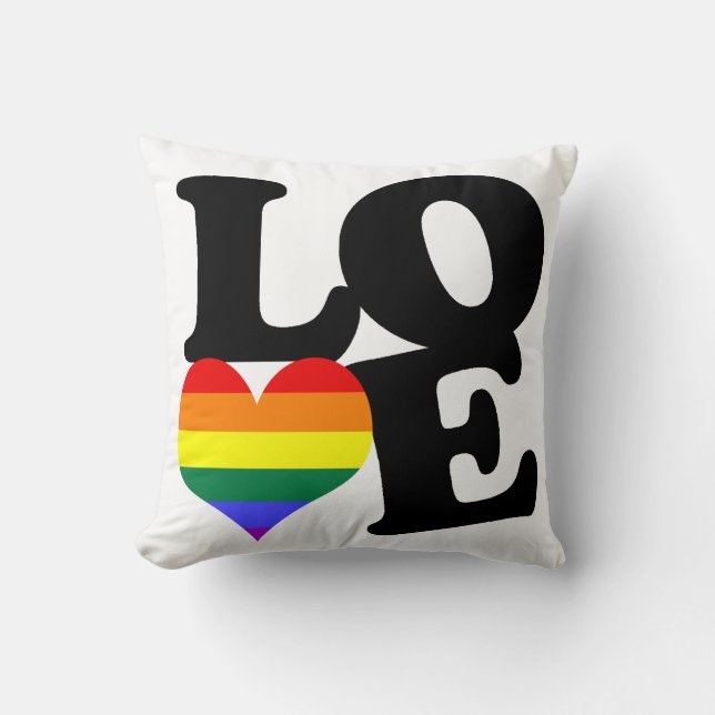 Coussin Aimer Rainbow Pride (Recto)