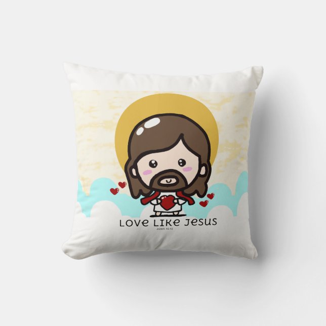 Coussin Aimez comme Jésus (Recto)