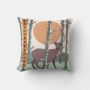 Coussin Aimez la grande faune sauvage d'hiver