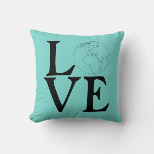 Coussin Aimez la Terre ! Green