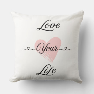 Coussin Aimez votre vie Jeu d'oreiller