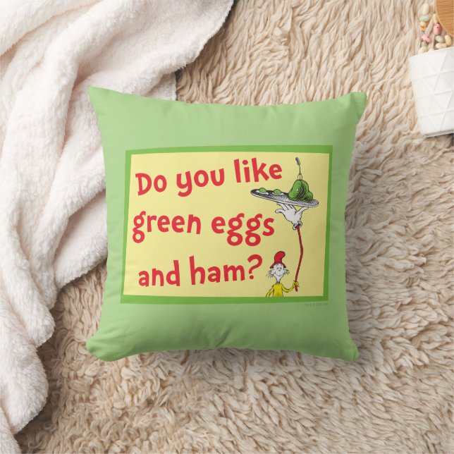 Coussin Aimez-vous les œufs verts et le jambon ? (Couverture)
