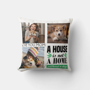 Coussin Aimez-vous Maman personnalisée 3 photo collage ave