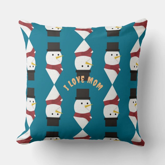 Coussin Aimez-vous Maman Unique Luxe Vivre Jeu d'Oreillers (Recto)