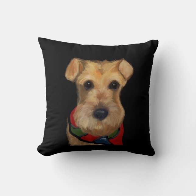 Coussin Airedale Terrier  (Recto)