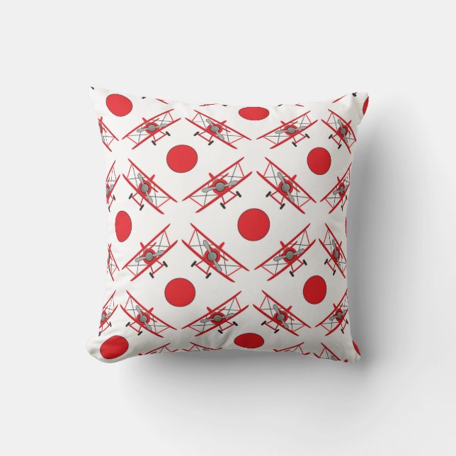 Coussin Airplane Pilot Aviation Lovers (Recto)