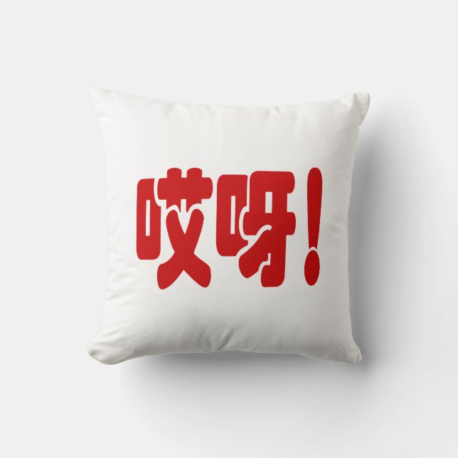 Coussin Aiya ! 哎 呀 ! Oh mon Dieu ! Hanzi Chinois (Recto)