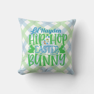 Coussin AJOUT PERSONNALISÉ NOM Lil Hip hop Lapin de Pâques