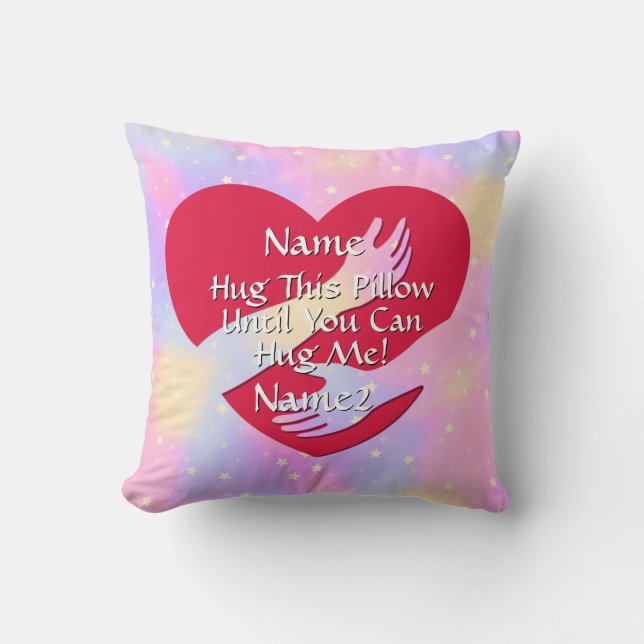 Coussin Ajouter des noms Changer tout le coeur de texte En (Recto)