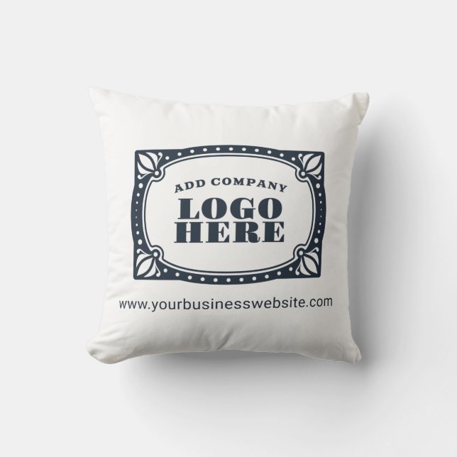 Coussin Ajouter le logo de l'entreprise et l'adresse du si (Recto)