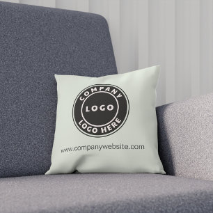 Coussin Ajouter le logo de l'entreprise et le site Web de 