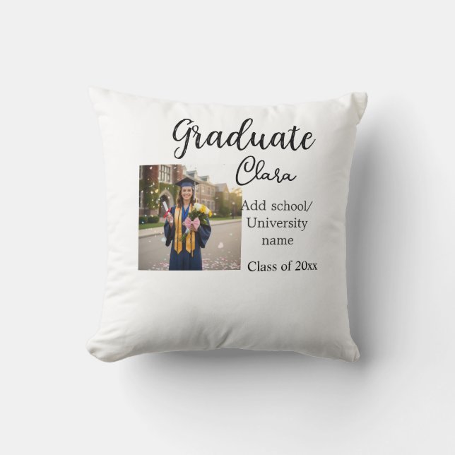 Coussin Ajouter le nom de la promotion 20xx félicitations  (Recto)