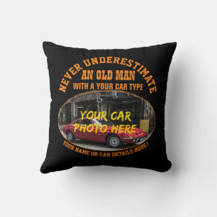 Coussin Ajouter Le Nom Son Texte De Photo De Voiture, Ne J