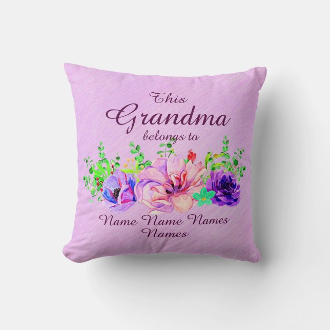 Coussin Ajouter ou modifier des noms - Cette grand-mère ap (Recto)