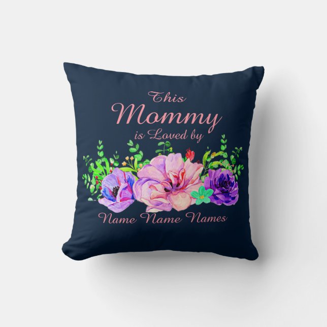 Coussin Ajouter ou modifier des noms - Cette maman apparti (Recto)