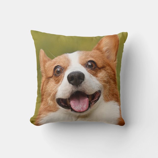 Coussin Ajouter photo de chien personnalisé Customisé (Recto)