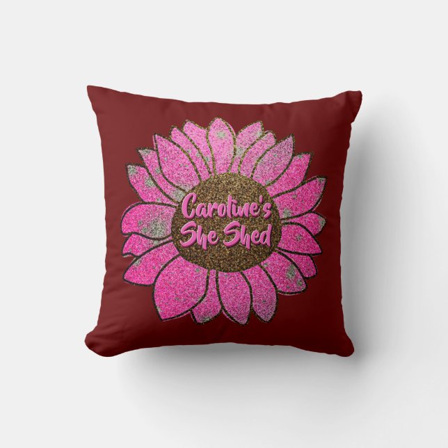 Coussin Ajouter un nom Changer le texte Elle Shop Pink Tou (Recto)