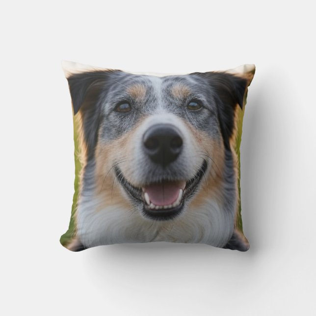 Coussin Ajouter une Personnaliser photo pour animaux domes (Recto)