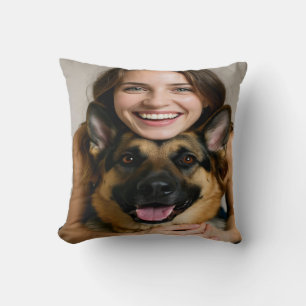 Coussin Ajouter une photo de berger allemand Personnaliser